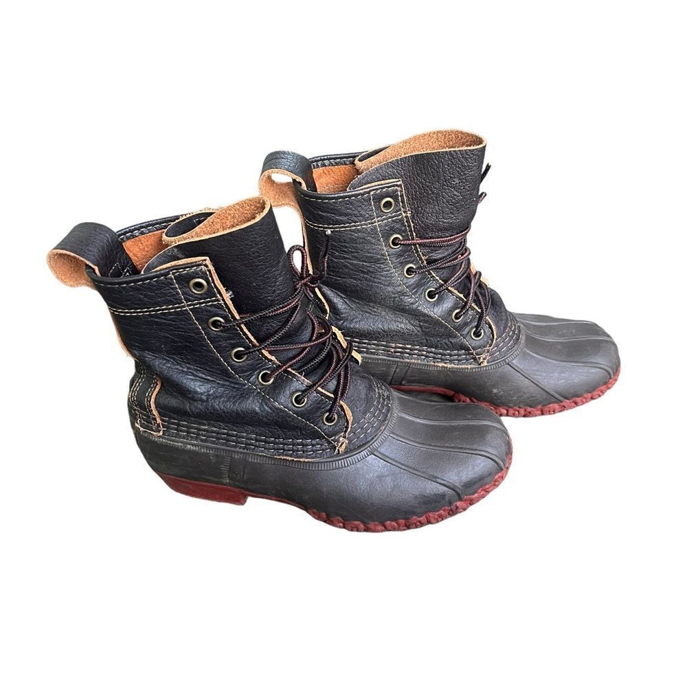 L.L.Bean Boots, 8" Bison Rain Hunting women’s 6